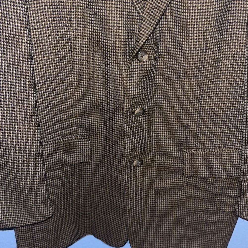 Vintage Givenchy Blazer Mens 44R Brown Wool 3 Button Sport Coat Jacket. K